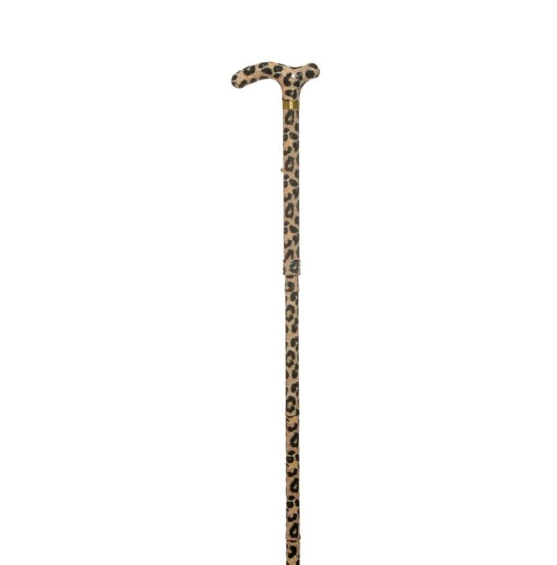 Bastón plegable leopardo