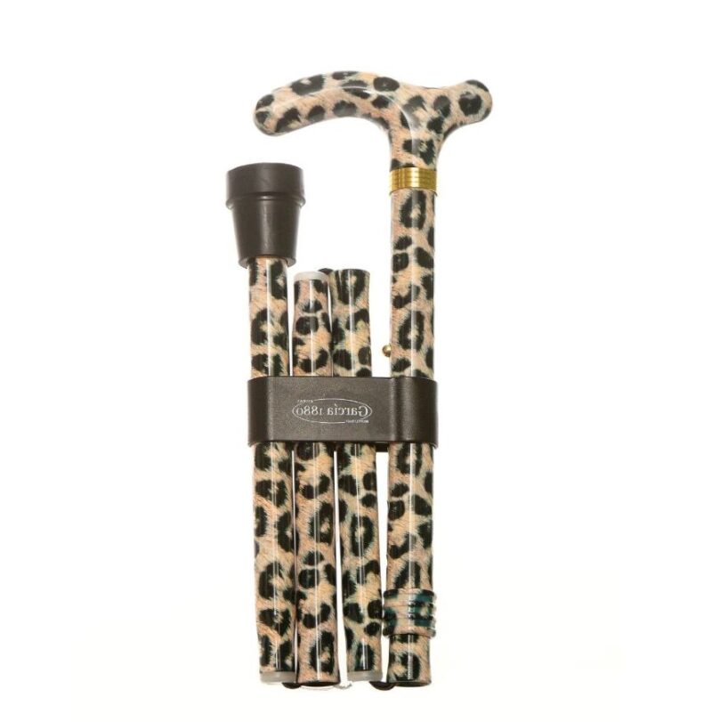 Bastón plegable leopardo - Imagen 3