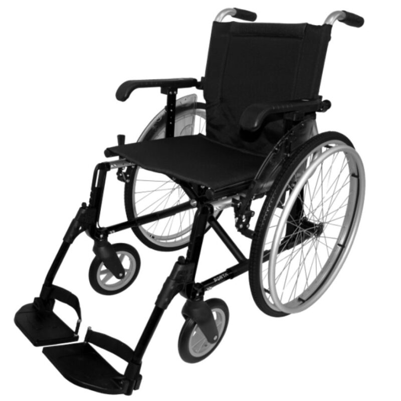 Silla de ruedas de aluminio de rueda grande