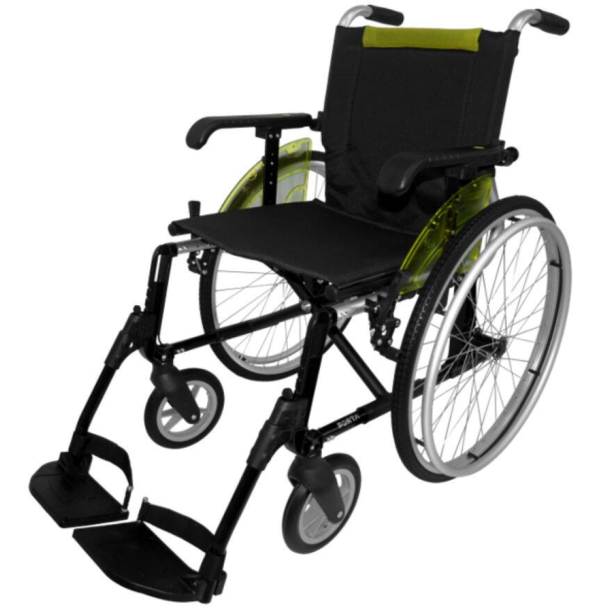 Silla de ruedas de aluminio de rueda grande - Imagen 4