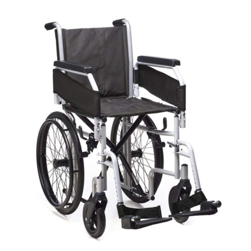 Silla de ruedas de acero Trento de rueda grande